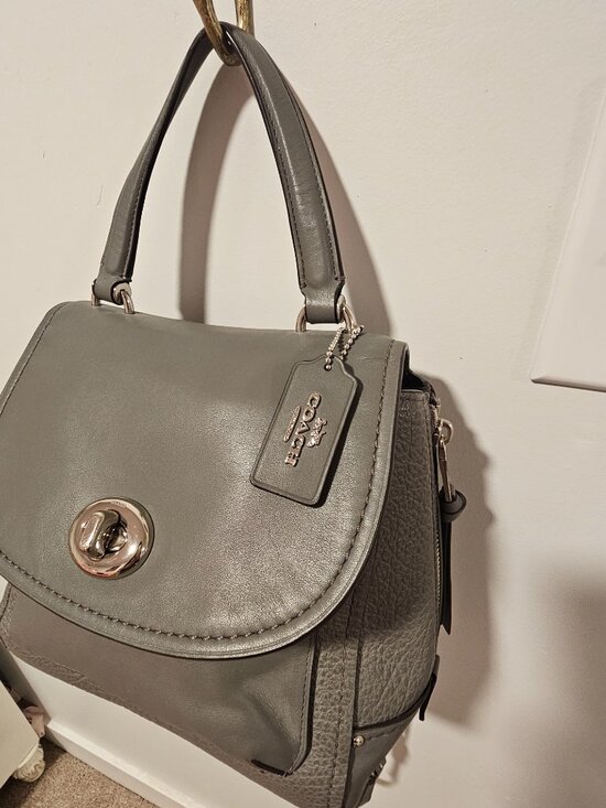COACH Faye Convertible Backpack F30525 Heather Gray Leather main image 8
